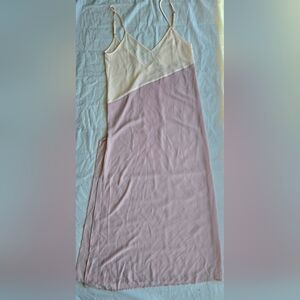 Lulu's Cream and Pink Swim Coverup